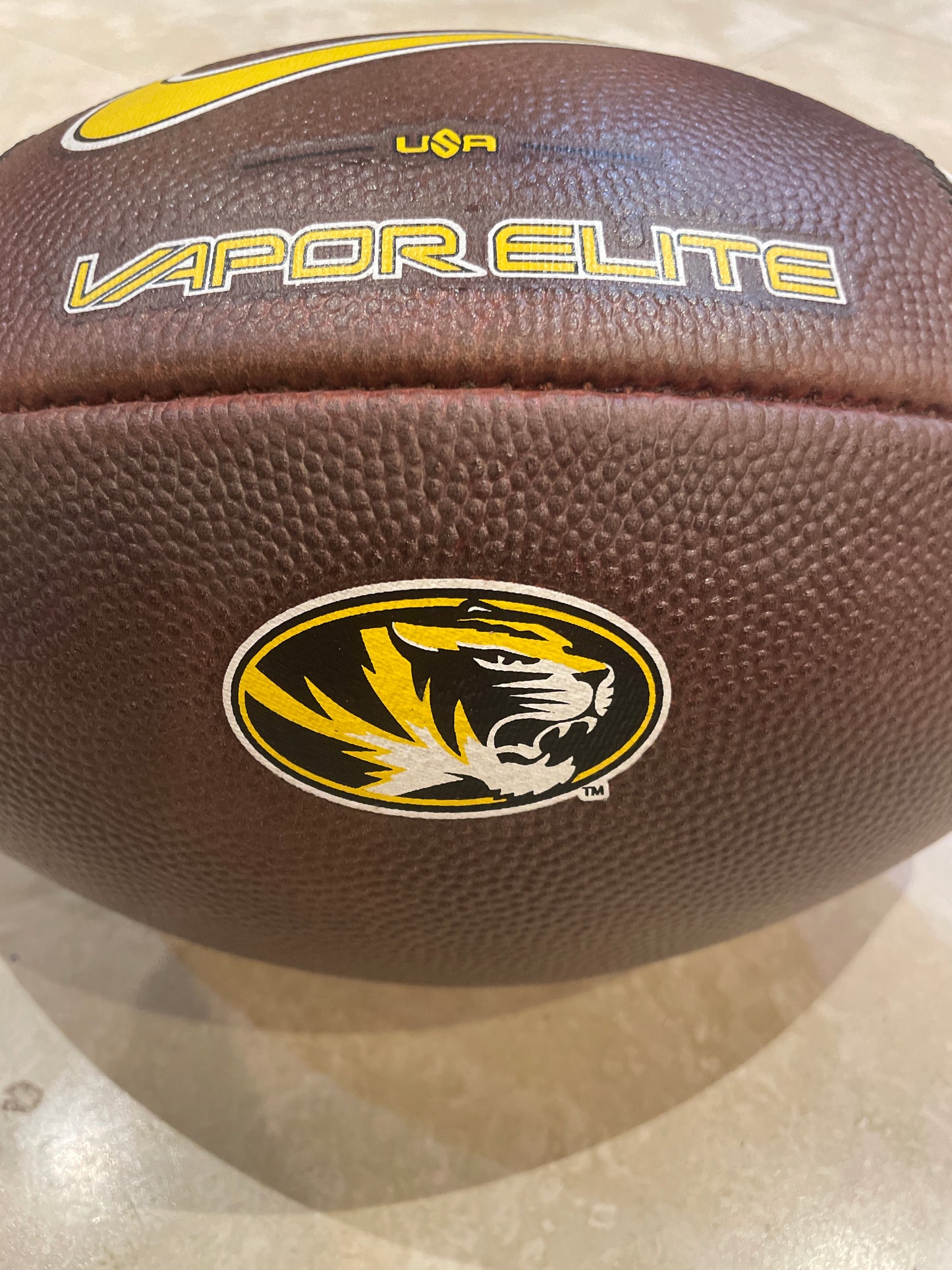 Nike Vapor Elite Fully Prepped Football! -Missouri